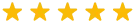 Five yellow stars in a row representing a five-star rating.